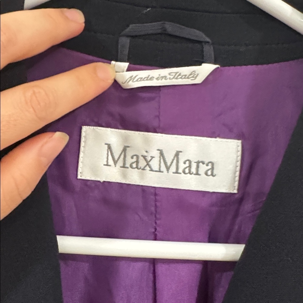 MaxMara Dark Navy wool Women's Blazer - Picture 5 of 7